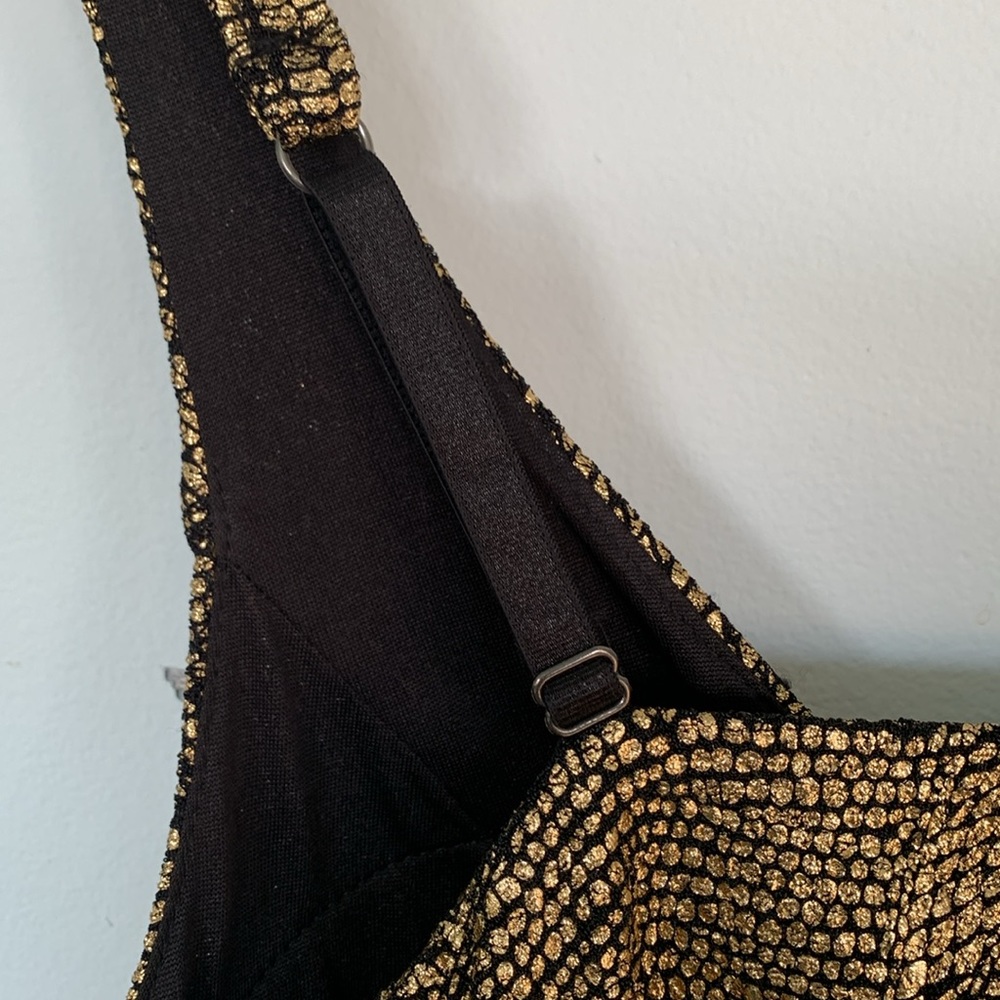 Dainty Hooligan gold snake skin party dress size small - Picture 9 of 13